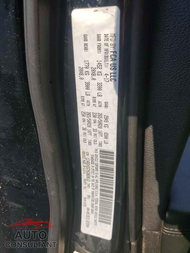 DODGE DURANGO 2017 - 1C4RDHDG7HC869612