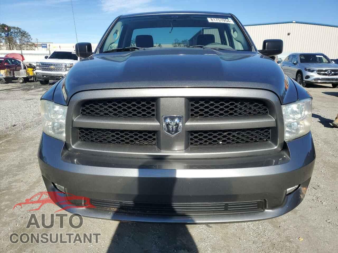DODGE RAM 1500 2012 - 3C6JD6AT9CG279864