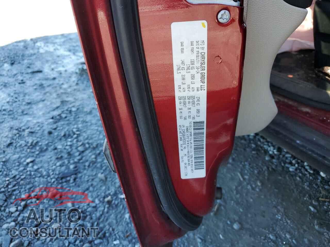 DODGE CARAVAN 2015 - 2C4RDGBG4FR576722