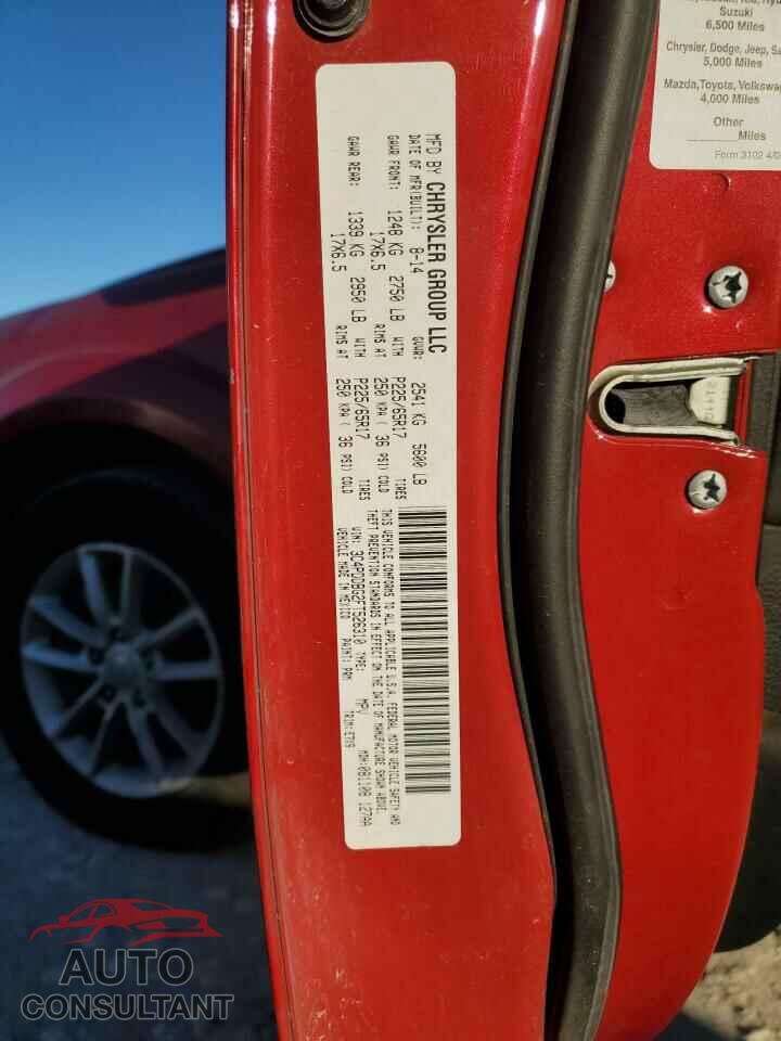 DODGE JOURNEY 2015 - 3C4PDDBG2FT526310