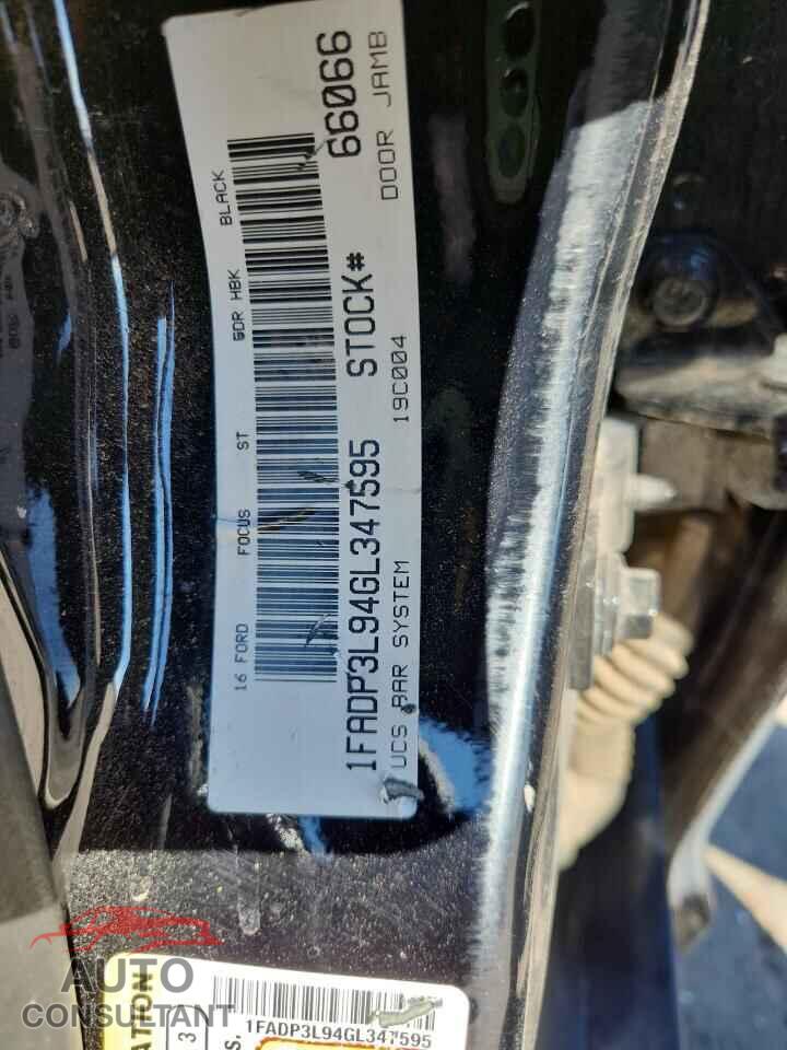 FORD FOCUS 2016 - 1FADP3L94GL347595