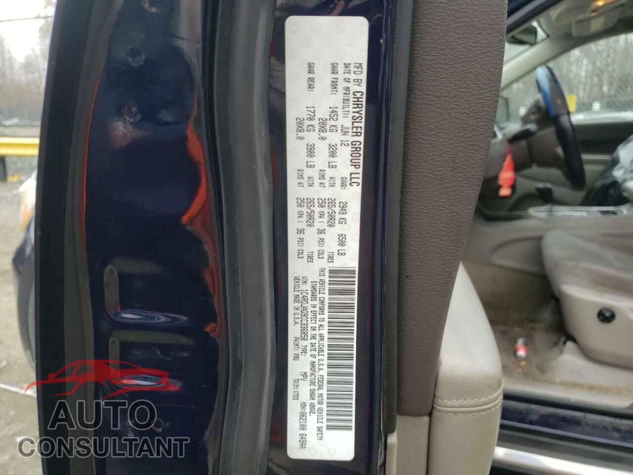DODGE DURANGO 2012 - 1C4RDJAG9CC336858