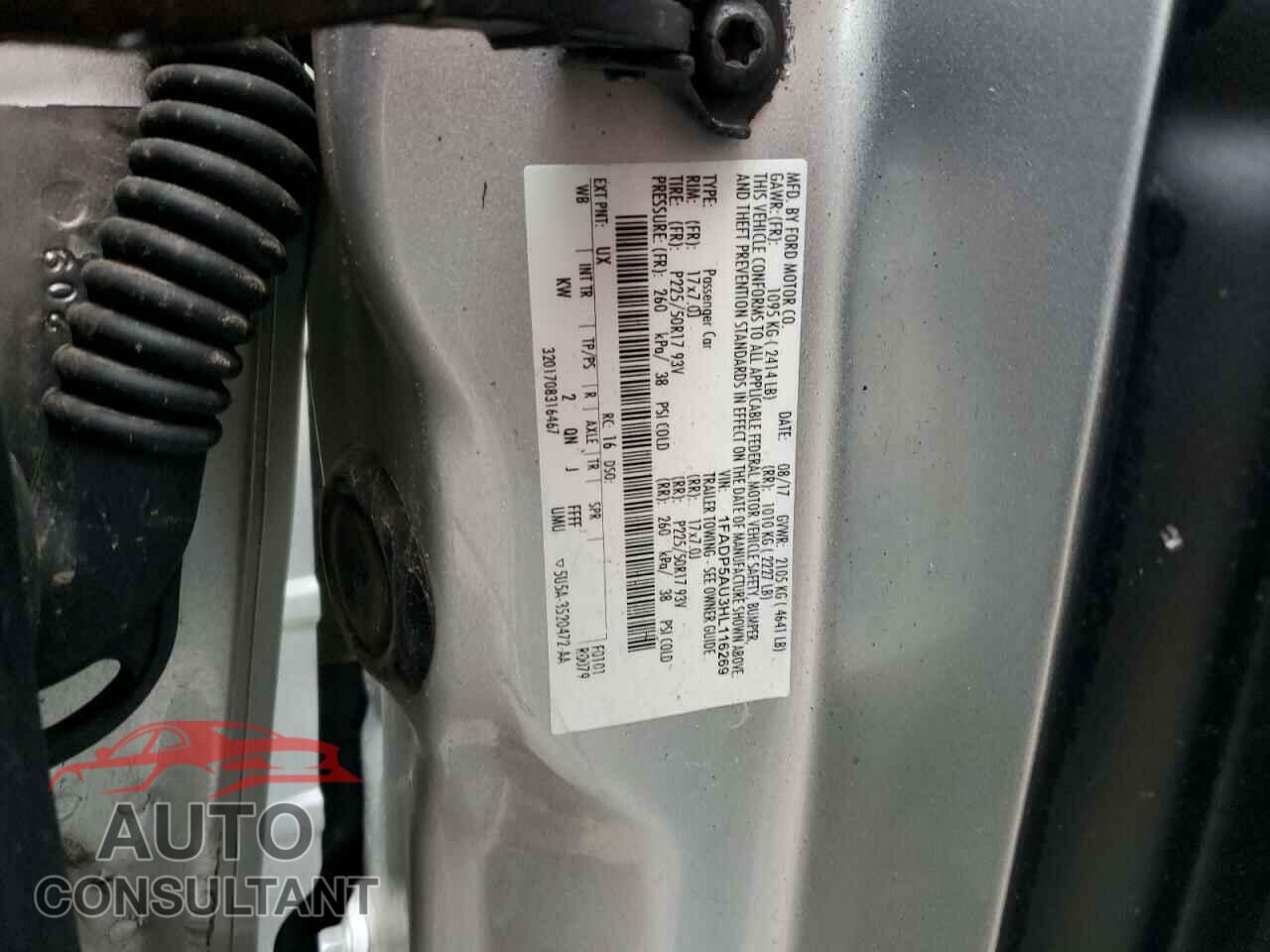 FORD CMAX 2017 - 1FADP5AU3HL116269
