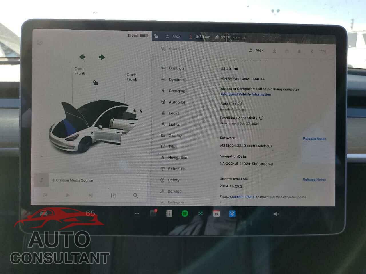 TESLA MODEL 3 2021 - 5YJ3E1EA8MF094044