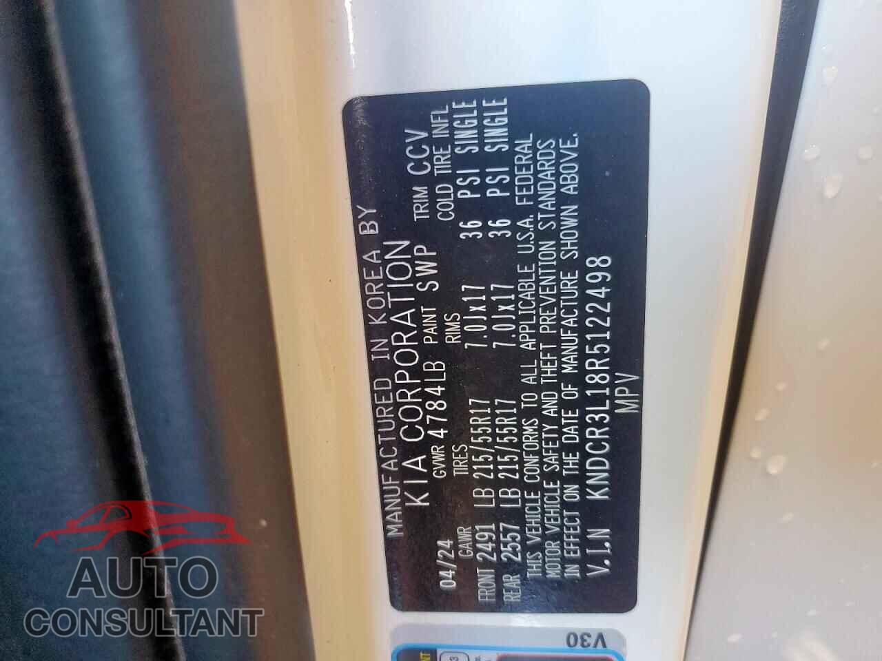 KIA NIRO WIND 2024 - KNDCR3L18R5122498