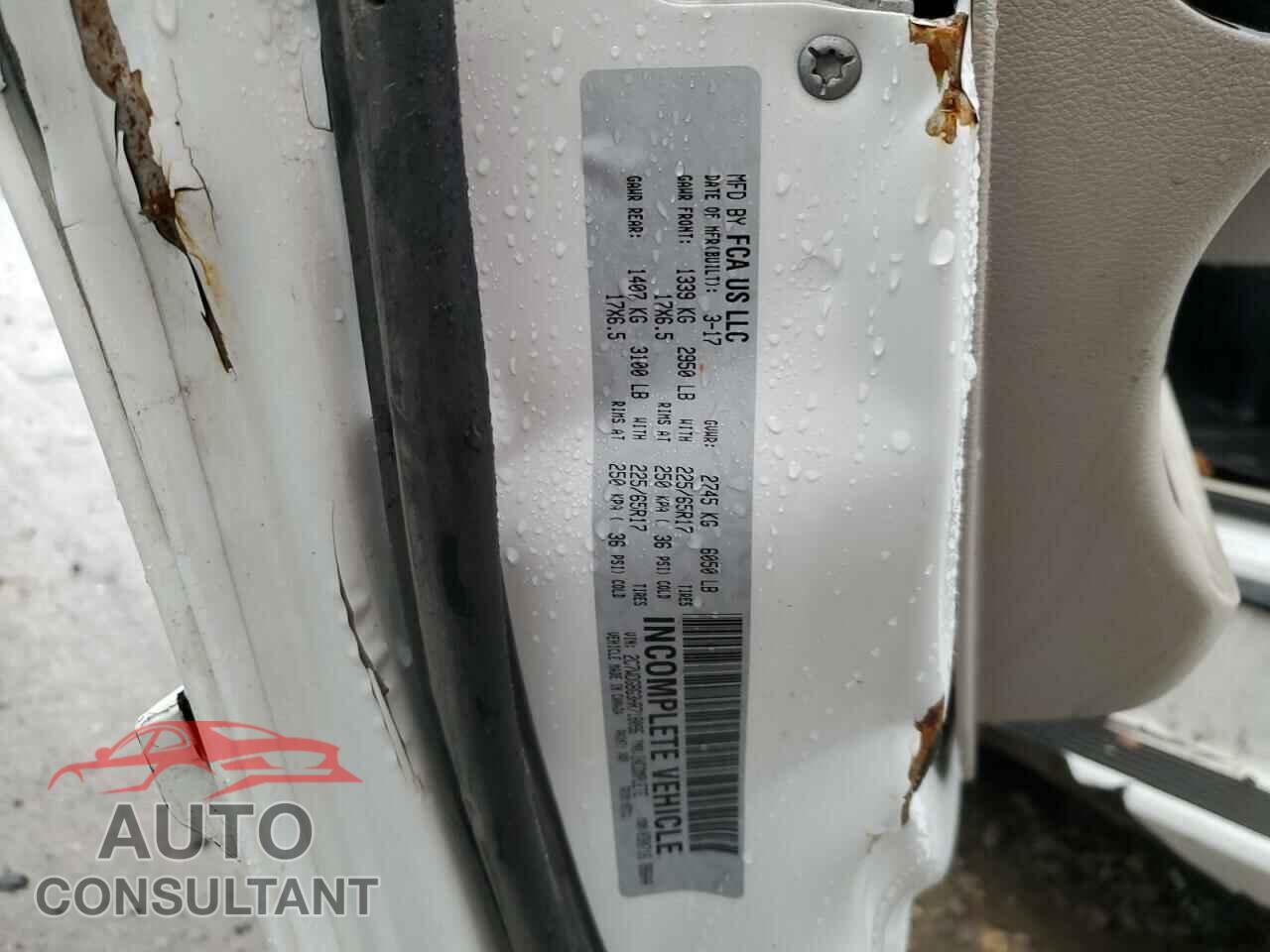DODGE CARAVAN 2017 - 2C7WDGBG3HR718096