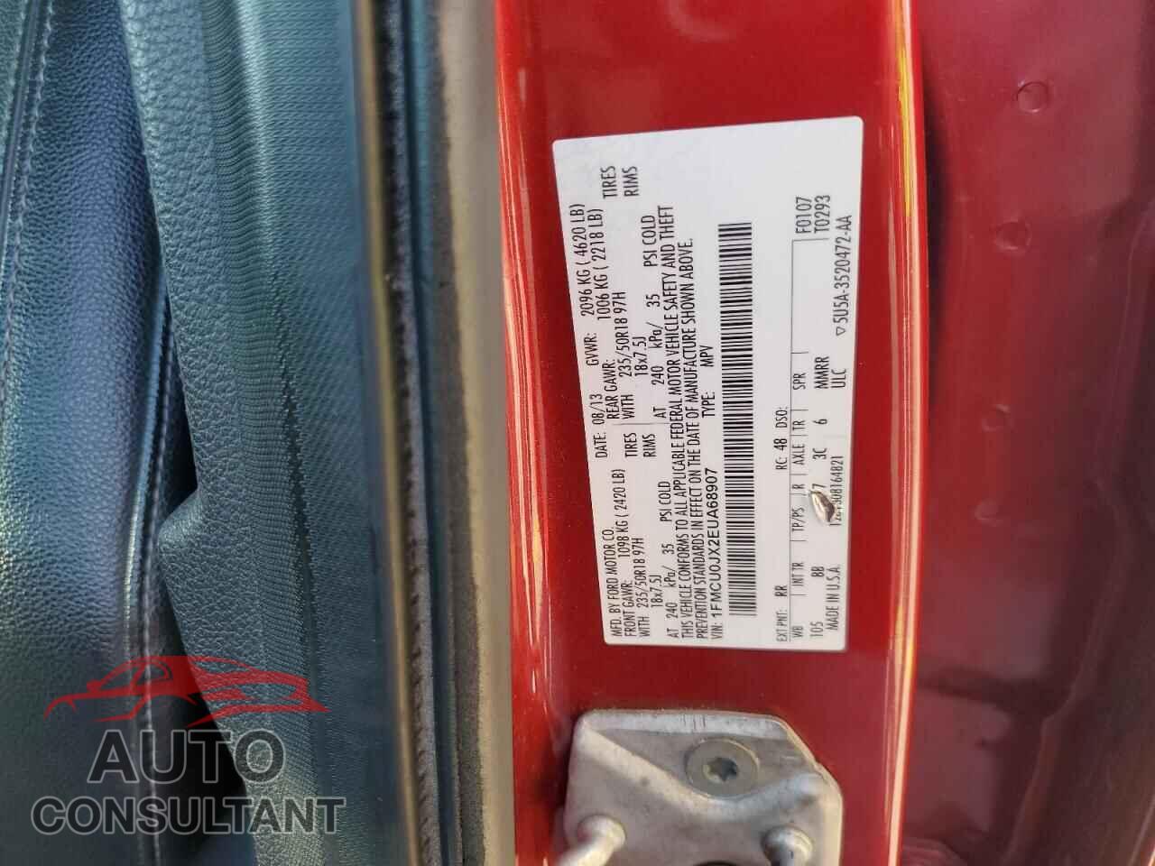 FORD ESCAPE 2014 - 1FMCU0JX2EUA68907