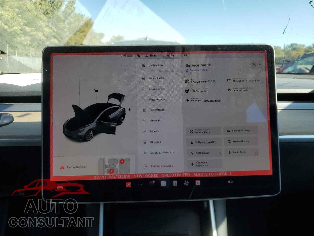 TESLA MODEL 3 2018 - 5YJ3E1EB8JF132618