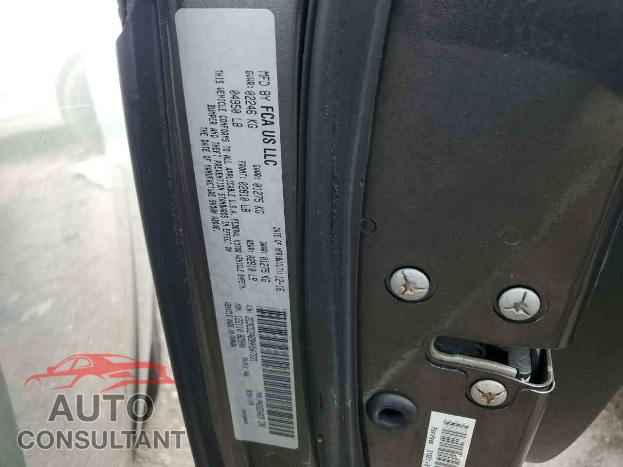 DODGE CHALLENGER 2017 - 2C3CDZAG9HH547331