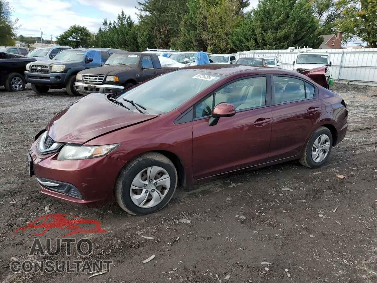 HONDA CIVIC 2013 - 19XFB2F59DE287452