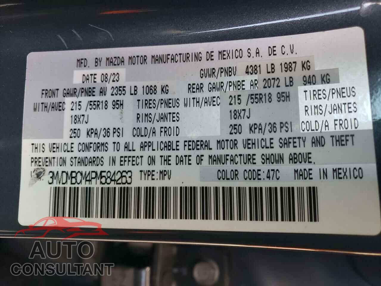 MAZDA CX30 2023 - 3MVDMBCM4PM584263