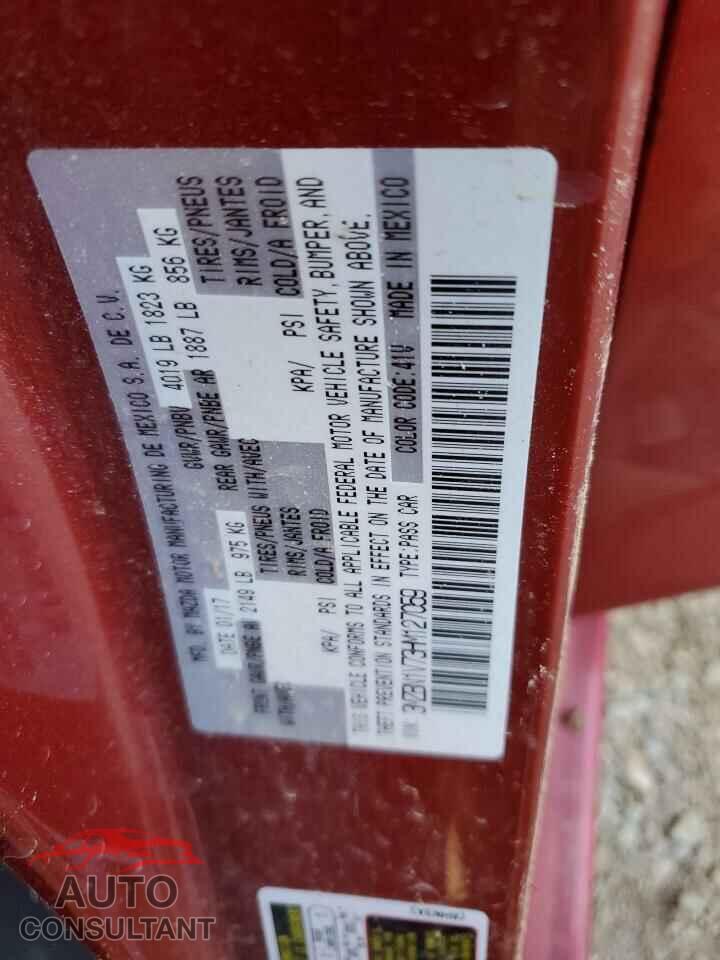 MAZDA 3 2017 - 3MZBN1V73HM127059