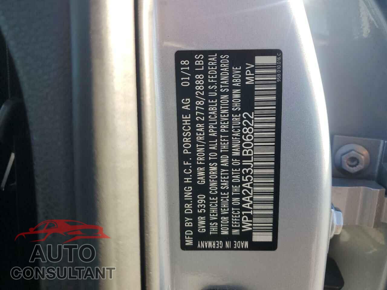 PORSCHE MACAN 2018 - WP1AA2A53JLB06822