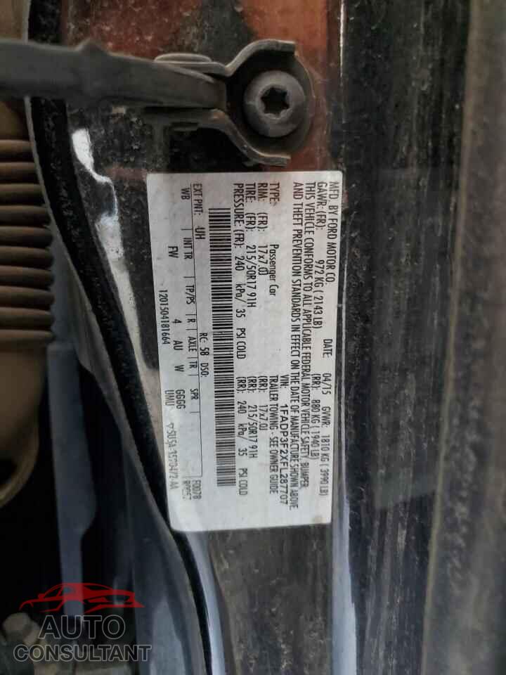 FORD FOCUS 2015 - 1FADP3F2XFL287707