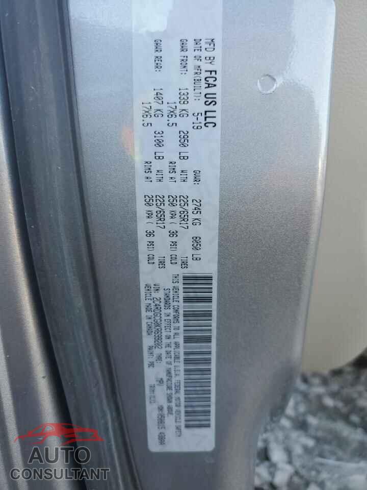 DODGE CARAVAN 2019 - 2C4RDGCG0KR699202