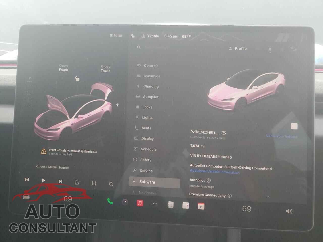 TESLA MODEL 3 2025 - 5YJ3E1EA8SF986145