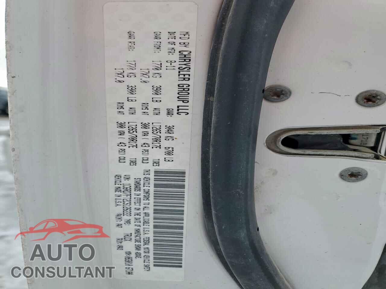 DODGE RAM 1500 2012 - 1C6RD7FT2CS126222