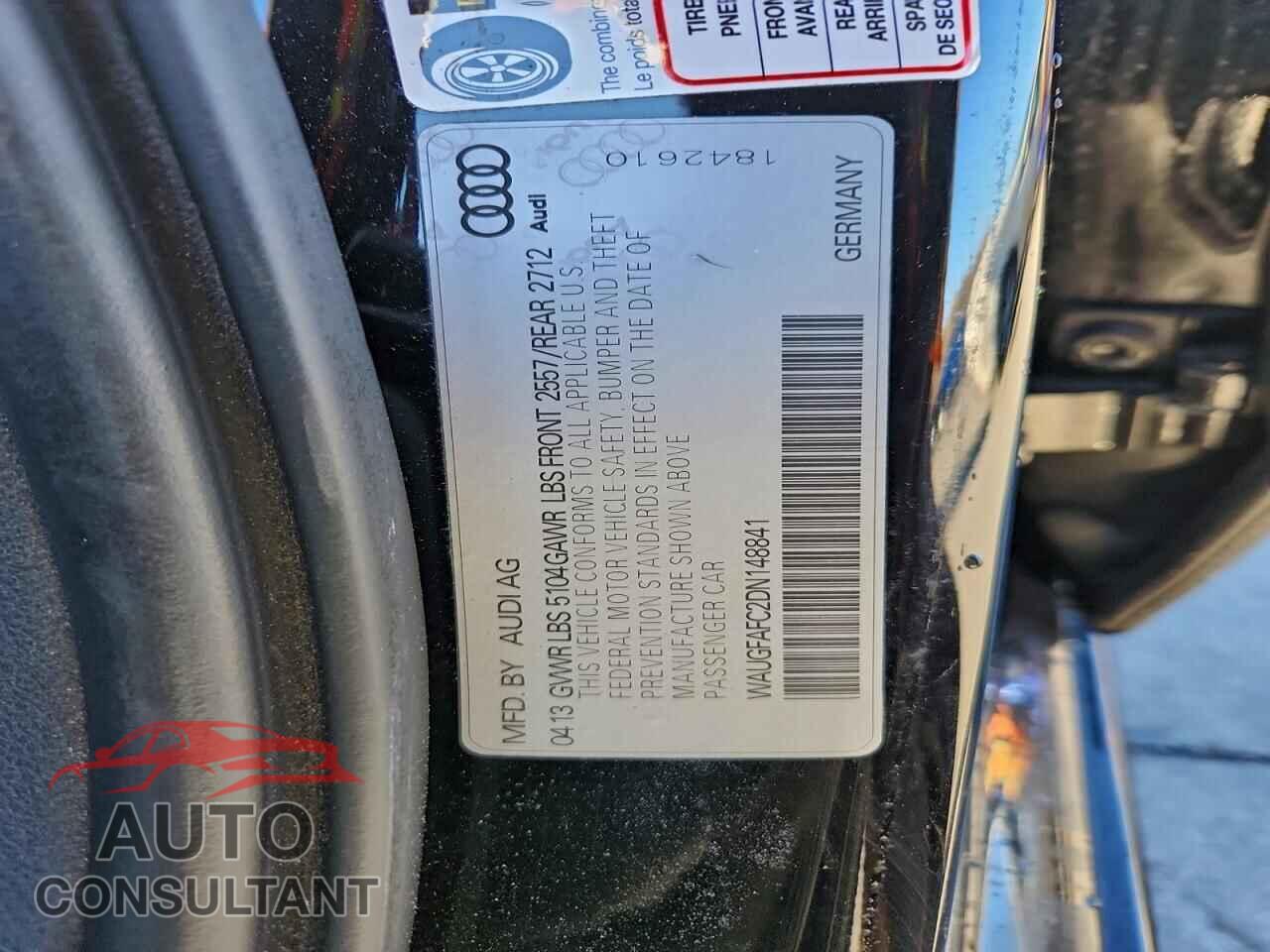AUDI A6 2013 - WAUGFAFC2DN148841