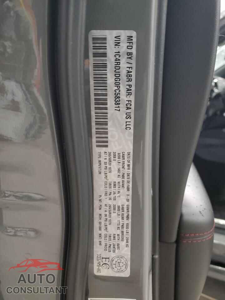 DODGE DURANGO 2023 - 1C4RDJDG0PC583817