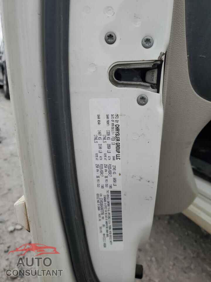 DODGE CARAVAN 2013 - 2C4RDGBG4DR673786