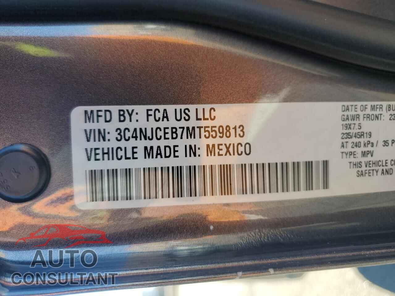 JEEP COMPASS 2021 - 3C4NJCEB7MT559813