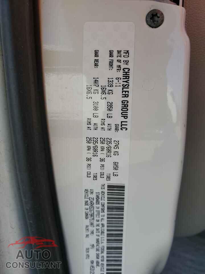 DODGE CARAVAN 2011 - 2D4RN5DG7BR751007