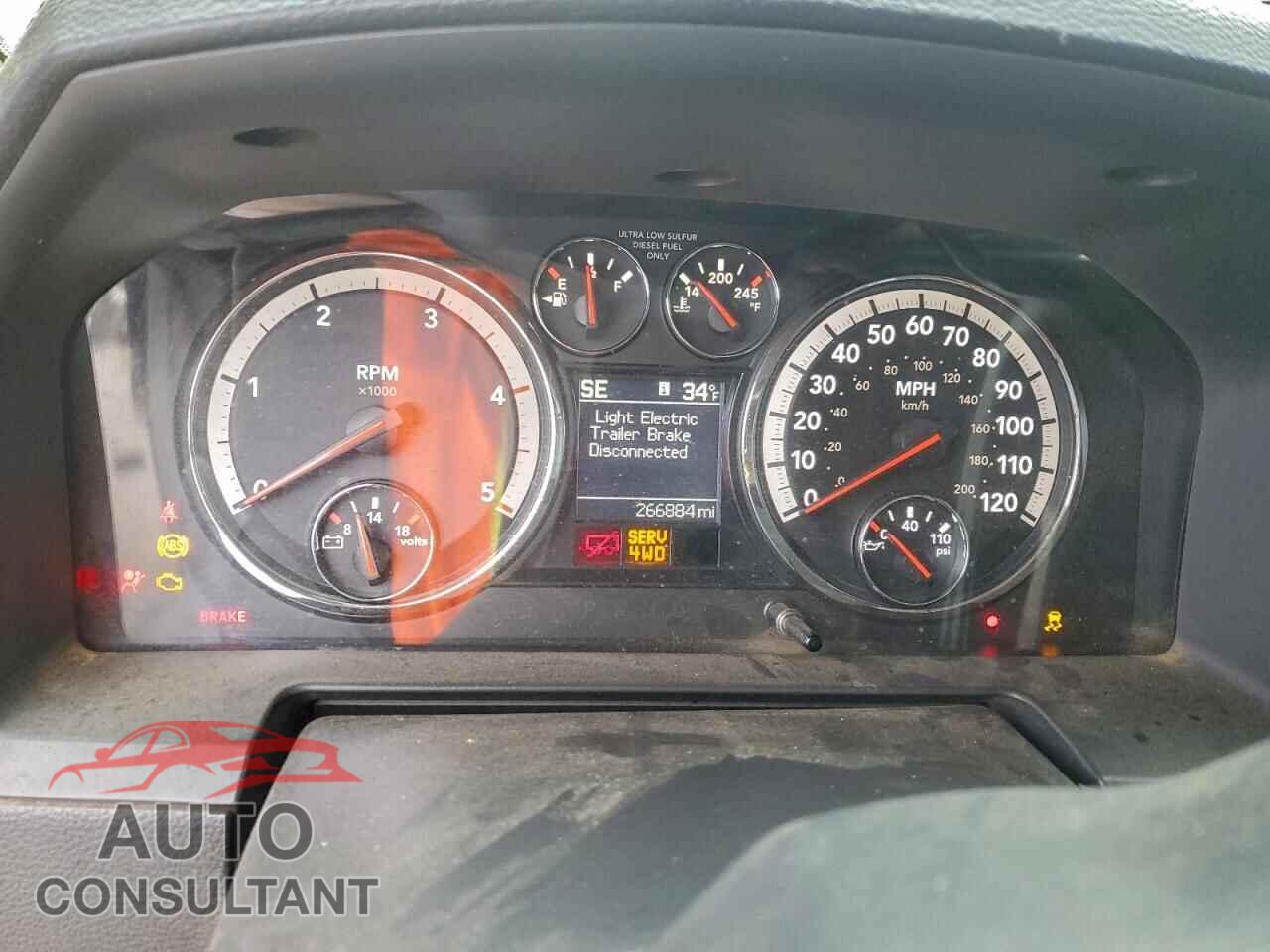 DODGE RAM 2500 2012 - 3C6UD5KL3CG338560