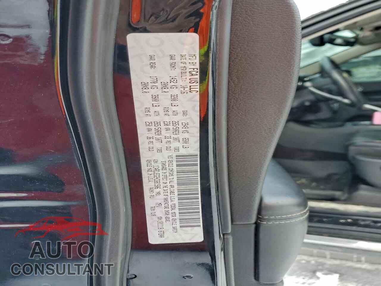 DODGE DURANGO 2017 - 1C4RDJEG2HC681506