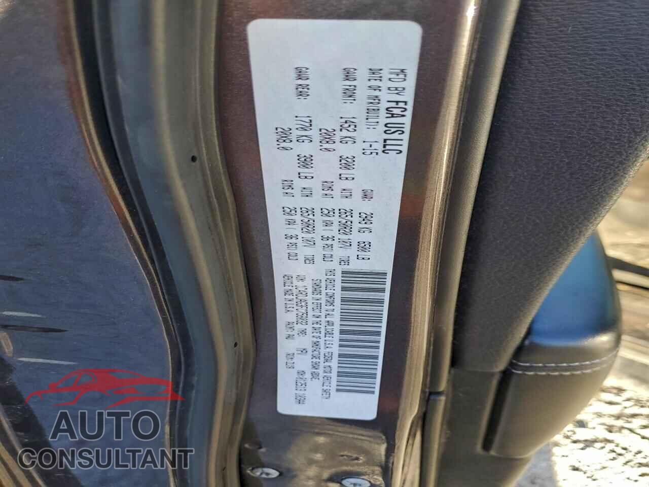 DODGE DURANGO 2015 - 1C4RDJAG3FC758032