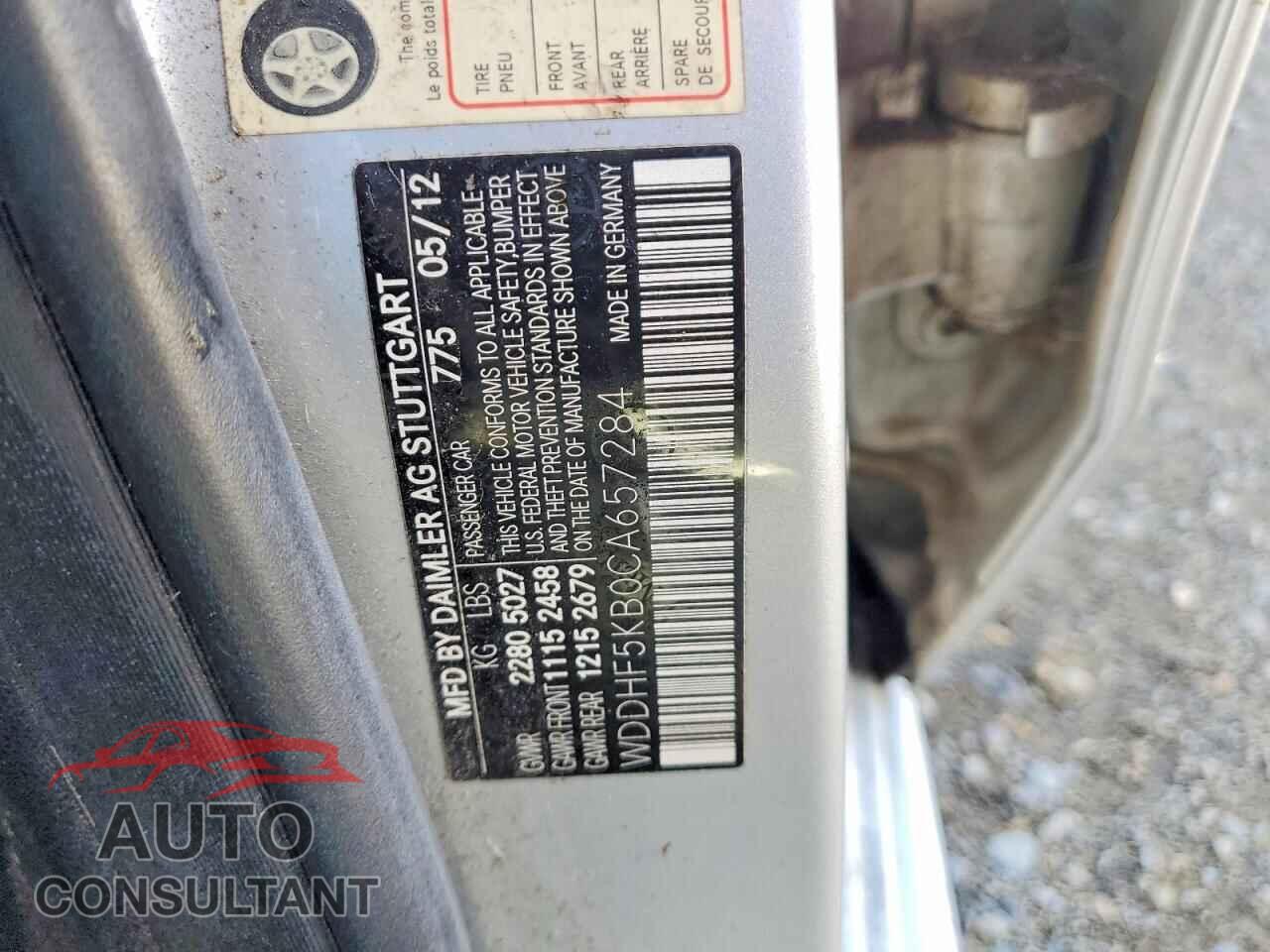 MERCEDES-BENZ E-CLASS 2012 - WDDHF5KB0CA657284