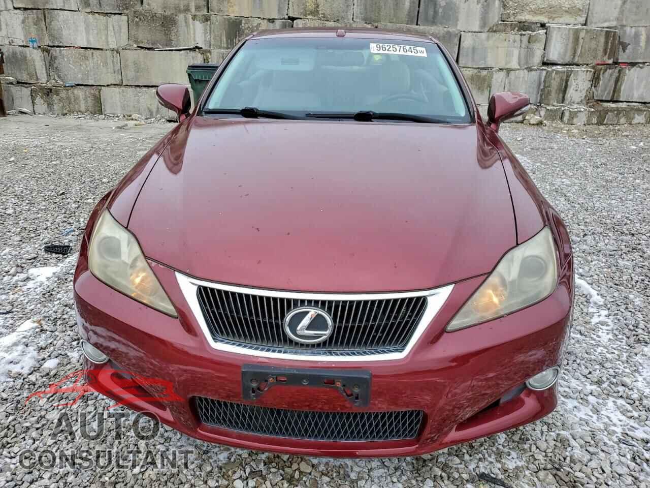 LEXUS IS 2010 - JTHFF2C25A2501049