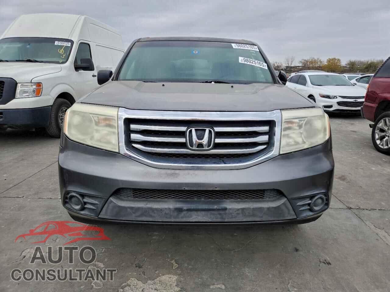 HONDA PILOT 2012 - 5FNYF3H26CB016895