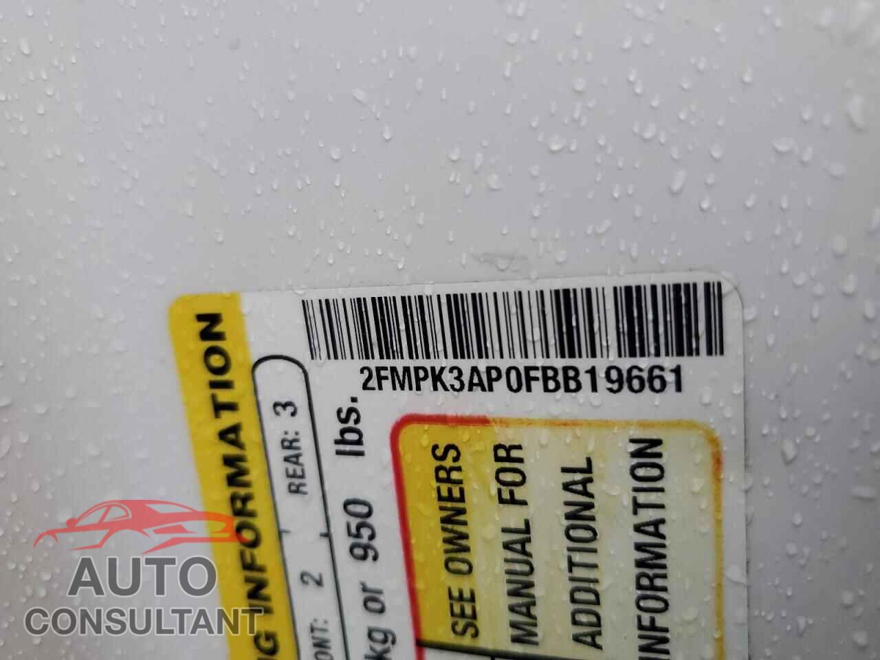 FORD EDGE 2015 - 2FMPK3AP0FBB19661