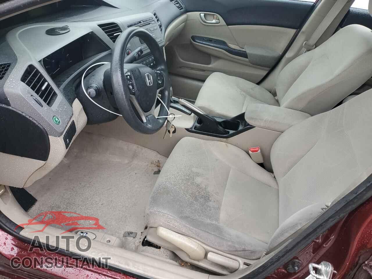 HONDA CIVIC 2012 - 19XFB2F50CE353790