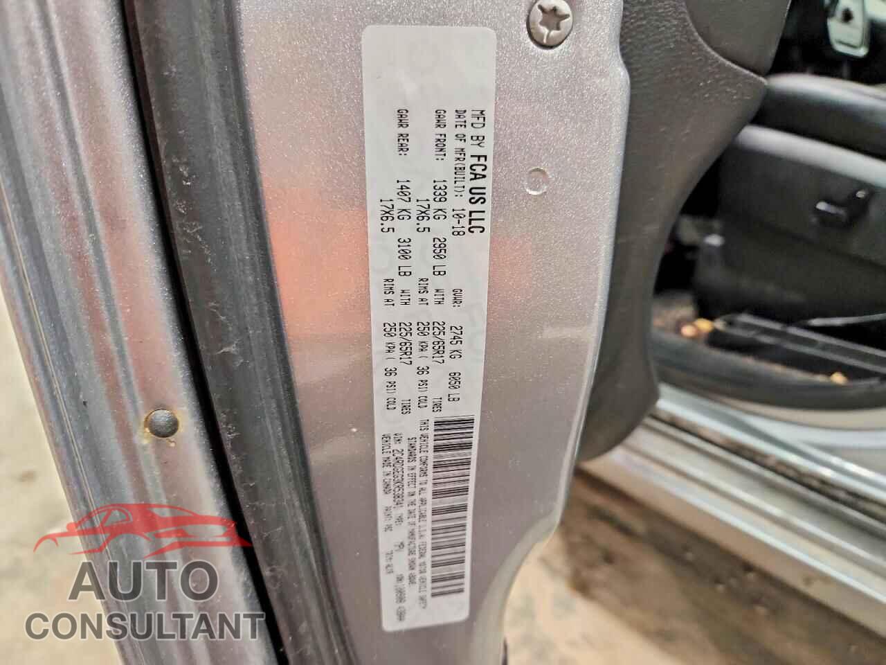 DODGE CARAVAN 2019 - 2C4RDGEG3KR538341