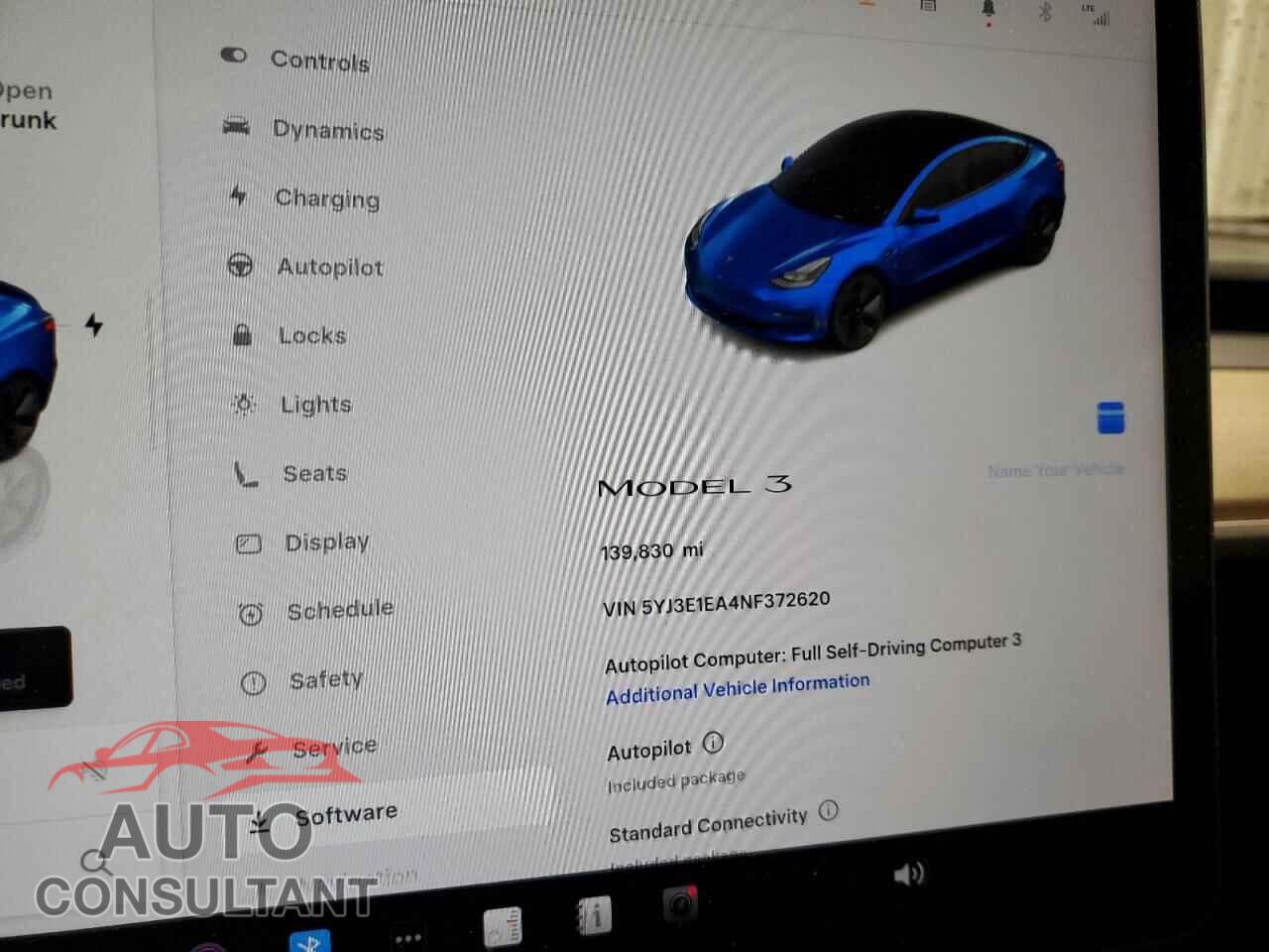TESLA MODEL 3 2022 - 5YJ3E1EA4NF372620