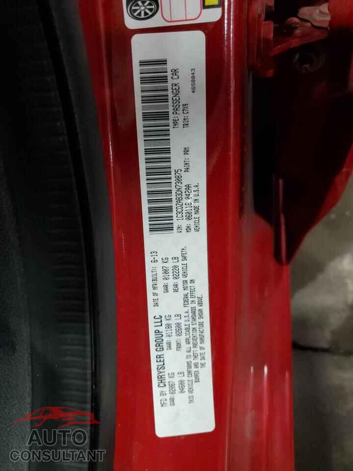 DODGE AVENGER 2013 - 1C3CDZAB3DN730875