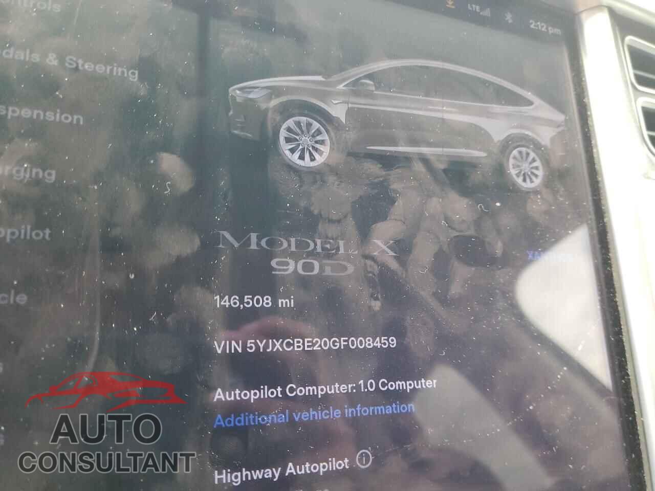 TESLA MODEL X 2016 - 5YJXCBE20GF008459