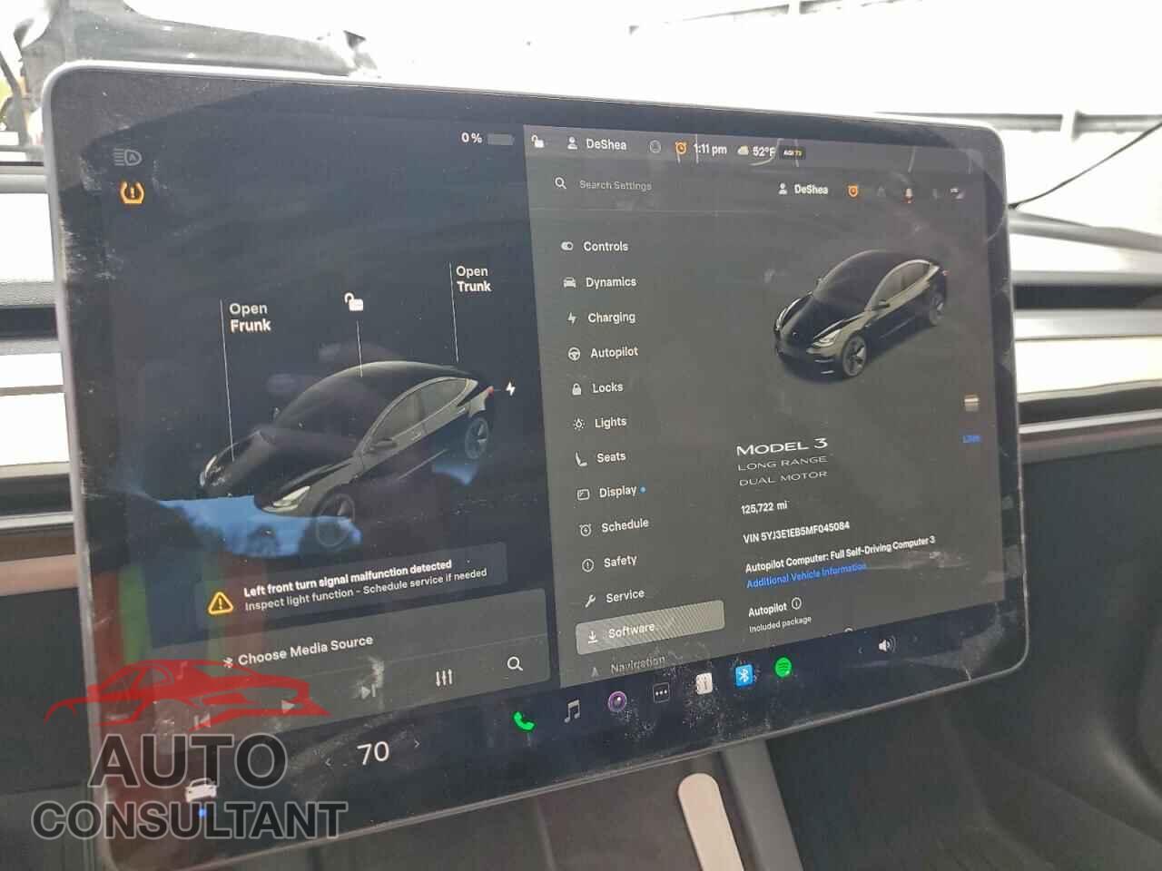TESLA MODEL 3 2021 - 5YJ3E1EB5MF045084