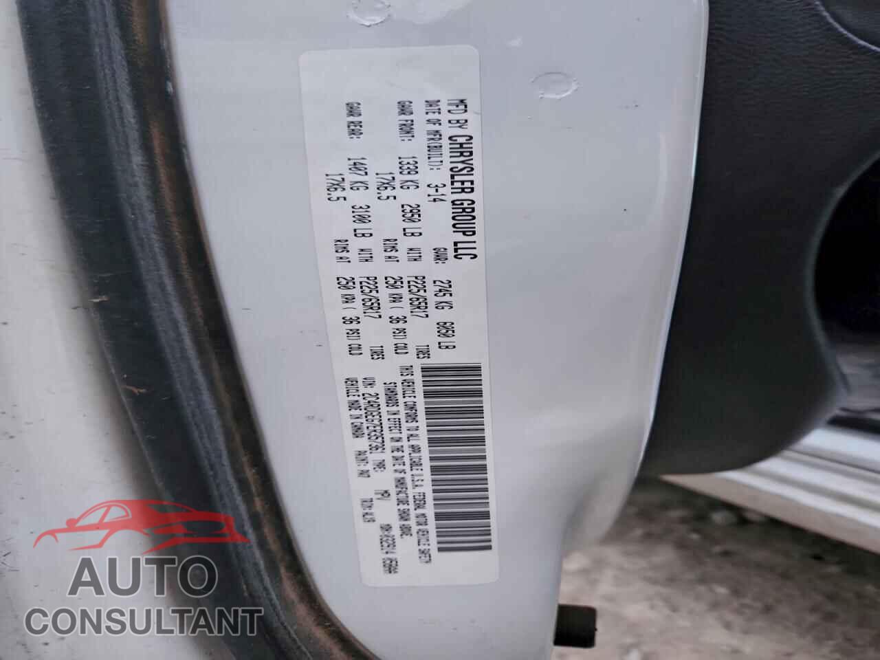 DODGE CARAVAN 2014 - 2C4RDGEG7ER357361
