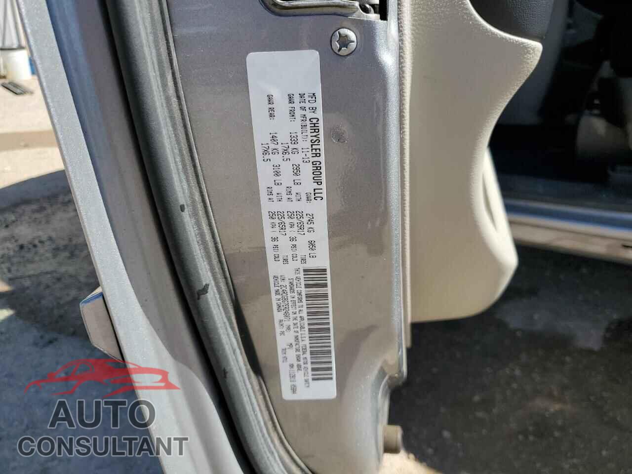 DODGE CARAVAN 2014 - 2C4RDGBG7ER246071