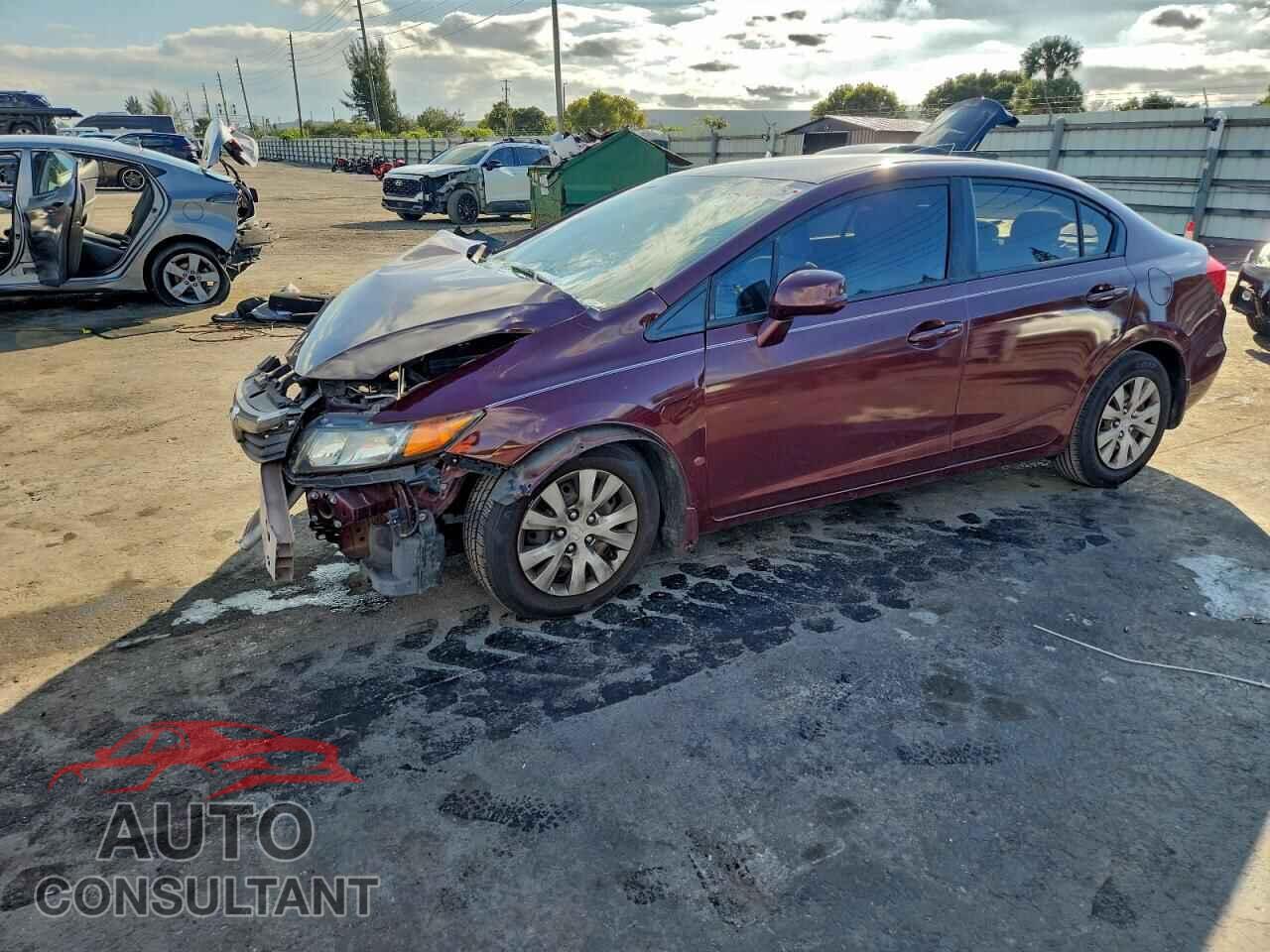 HONDA CIVIC 2012 - 2HGFB2F52CH507776