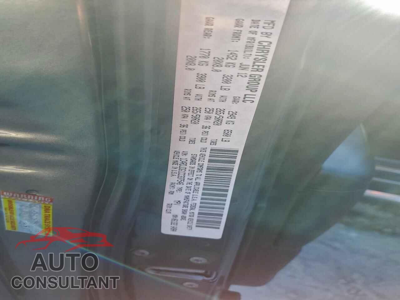 DODGE DURANGO 2012 - 1C4RDJDG1CC337546