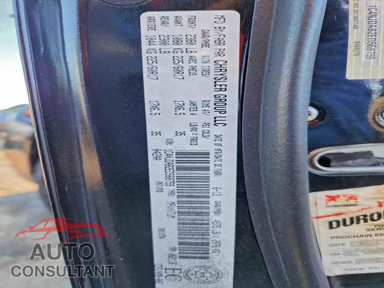 JEEP COMPASS 2014 - 1C4NJDAB2ED568759