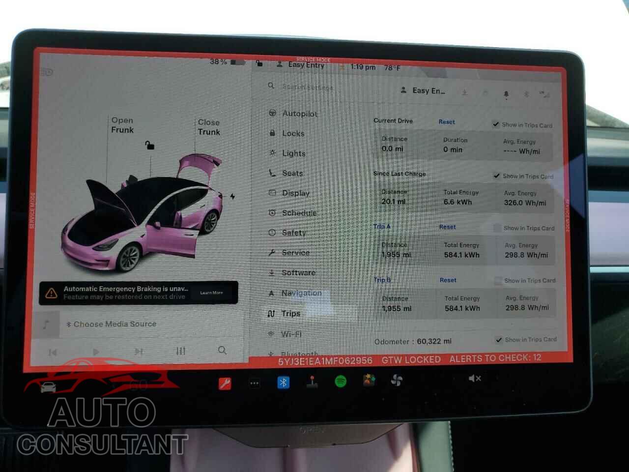 TESLA MODEL 3 2021 - 5YJ3E1EA1MF062956