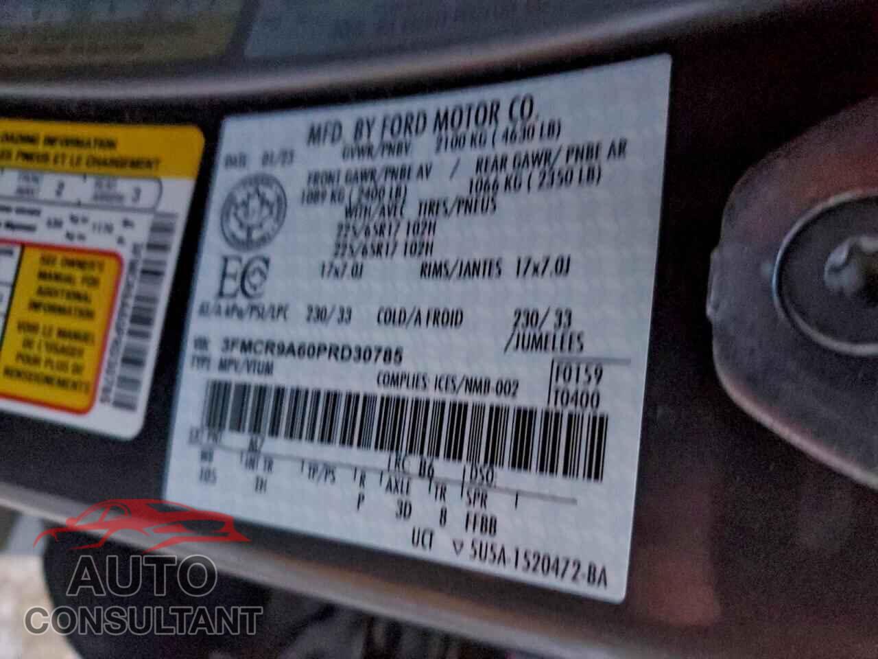FORD BRONCO 2023 - 3FMCR9A60PRD30785