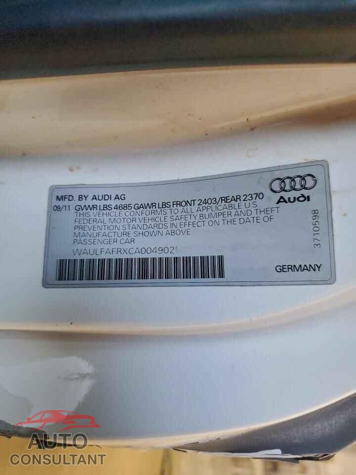 AUDI A5 2012 - WAULFAFRXCA004902