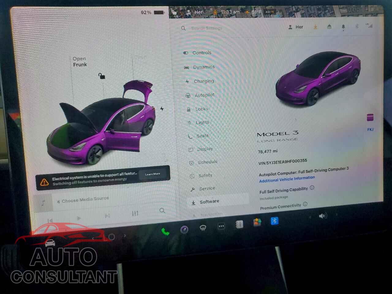 TESLA MODEL 3 2017 - 5YJ3E1EA9HF000355