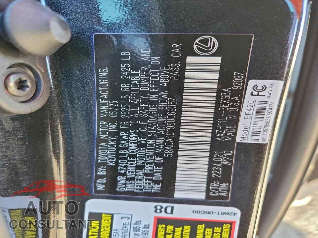 LEXUS ES300 2025 - 58ADA1C19SU069357