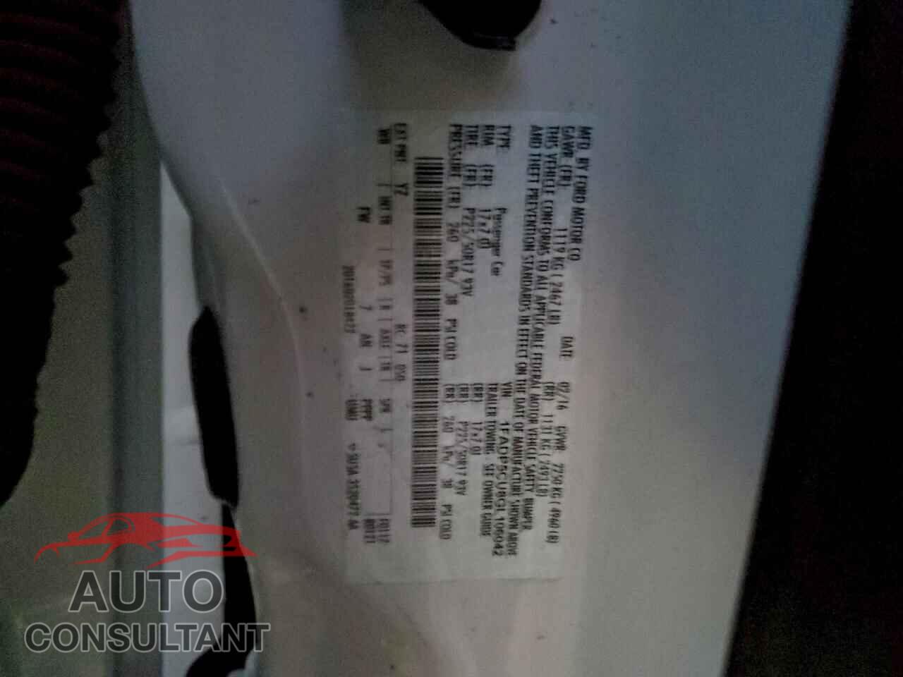 FORD CMAX 2016 - 1FADP5CU8GL106042